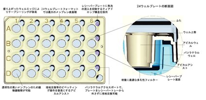 ミリセル Millicell 24 96ウェル セルカルチャーインサートプレート マルチウェルプレート